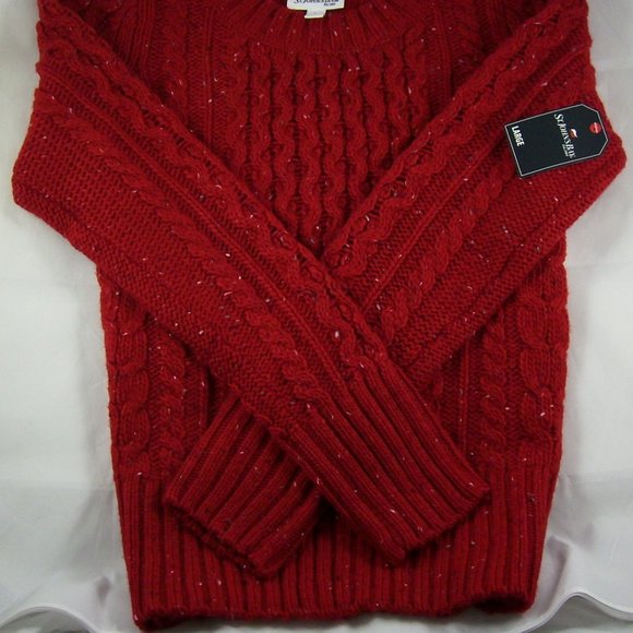St. John's Bay Rumba Red Sweater - Picture 4 of 4